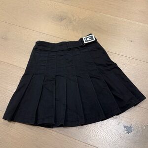 Danielle Guizio Black Pleated Women's Skirt